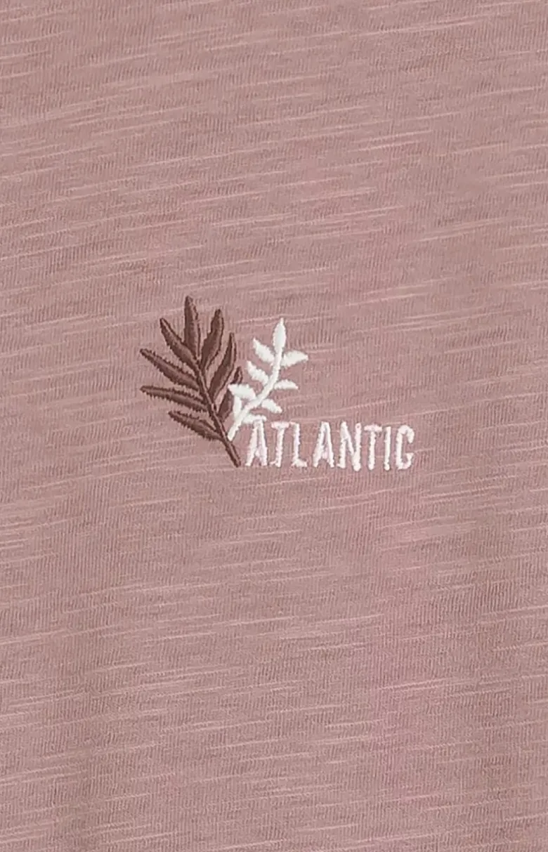 Atlantic bawełniana koszula nocna damska NLD-002-RÓŻANY