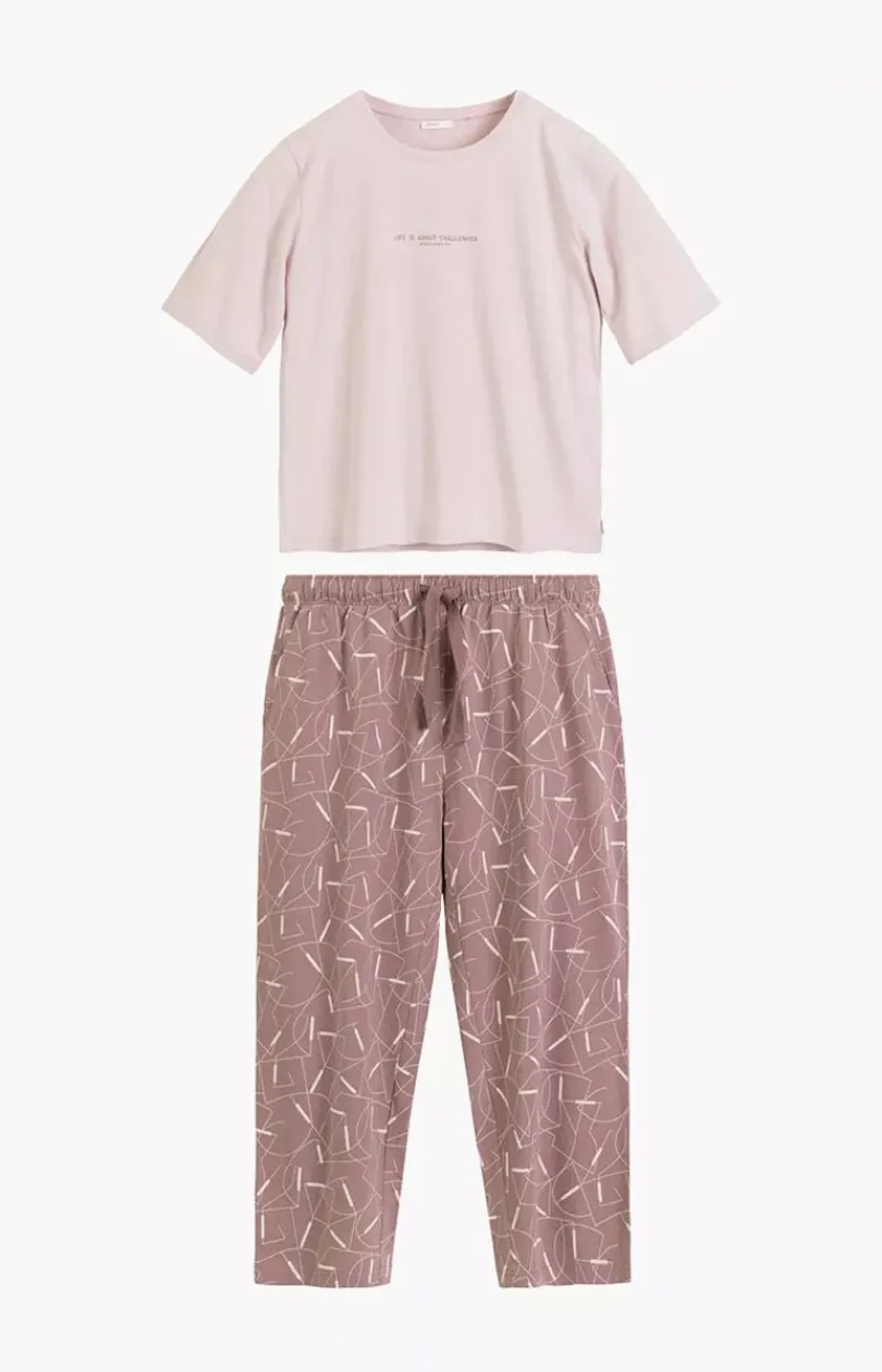 Damskie ATLANTIC Bielizna Homewear|Piżamy Damskie - bawełniana piżama damska NLP-509-PUD_PUDC