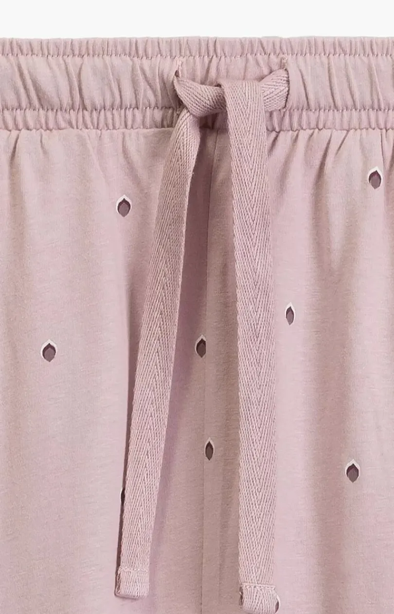 Damskie ATLANTIC Bielizna Plus Size|Ciepłe Piżamy - długa bawełniana piżaa daka NP-500-RÓŻANY