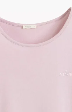 Damskie ATLANTIC Bielizna Plus Size|Piżamy Damskie - piżaa daka dwuczęściowa NP-513-PUDROWY