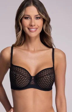Ava biustonosz półusztywniany semi-soft czarny 2102