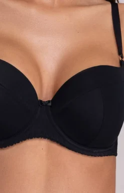Ava biustonosz usztywniany full cup czarny 1263