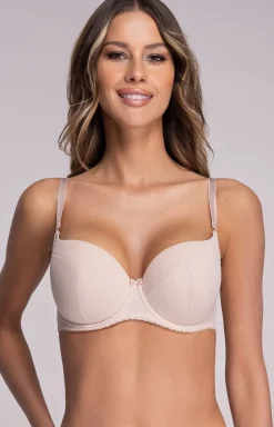 Ava biustonosz usztywniany full cup beżowy 1263