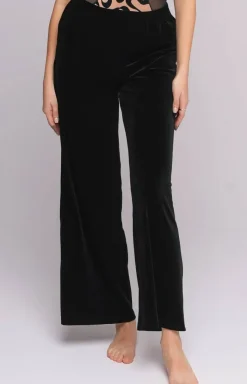 Ava Bielizna Homewear - podnie dakie weurowe czarne 003