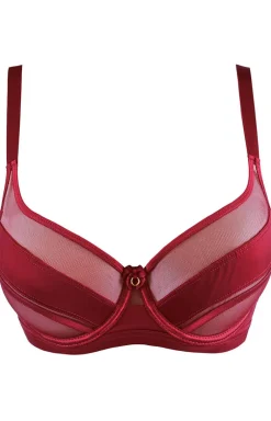 Axami stringi damskie brazyliany burgundowe V-12025