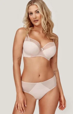 Damskie AZAL Figi, Stringi, Panty|Figi Z Wysokim Stanem - beżowe figi daskie Nikoa