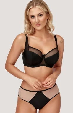 Azal biustonosz półusztywniany semi-soft czarny Nikola