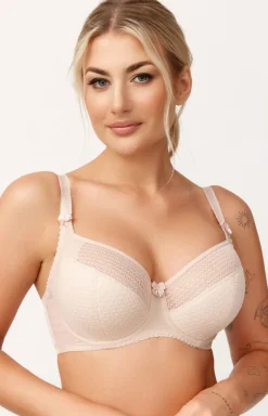 Azal biustonosz półusztywniany semi-soft beżowy Pola