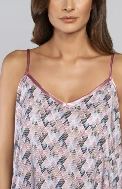 Damskie Italian Fashion Koszula Nocna Na Ramiączkach - Bambu kozula nocna wą.ram.
