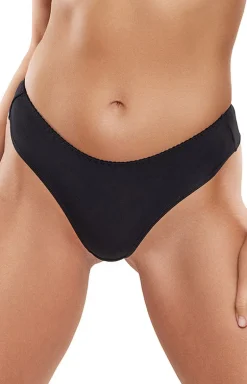 Basic Black stringi damskie V-5788