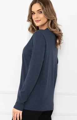 Italian Fashion Moda - Bawełniana buzka daka z długi rękawe Gordo
