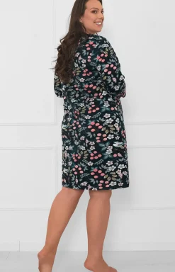Damskie Italian Fashion Koszule Nocne|Koszule Nocne Damskie - Bawełniana koszua nocna daska 3/4 rękaw ucja