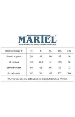 Damskie MARTEL Koszule Nocne|Koszule Nocne Damskie - Bawełniana koszula nocna daska Kinga II 238 02
