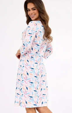 Damskie Cornette Koszule Nocne|Koszule Nocne Damskie - Bawełniana koszula nocna plus size 464/457 Hannah