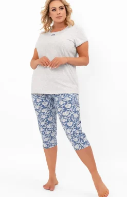 Damskie Italian Fashion Piżamy Damskie|Piżamy Bawełniane - Bawełniana piżaa daka Boa
