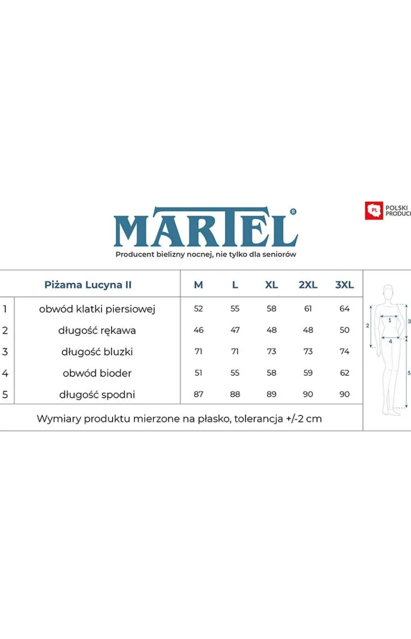 Damskie MARTEL Piżamy Damskie|Piżamy Bawełniane - Bawełniana piżaa daska ucyna II 271 21