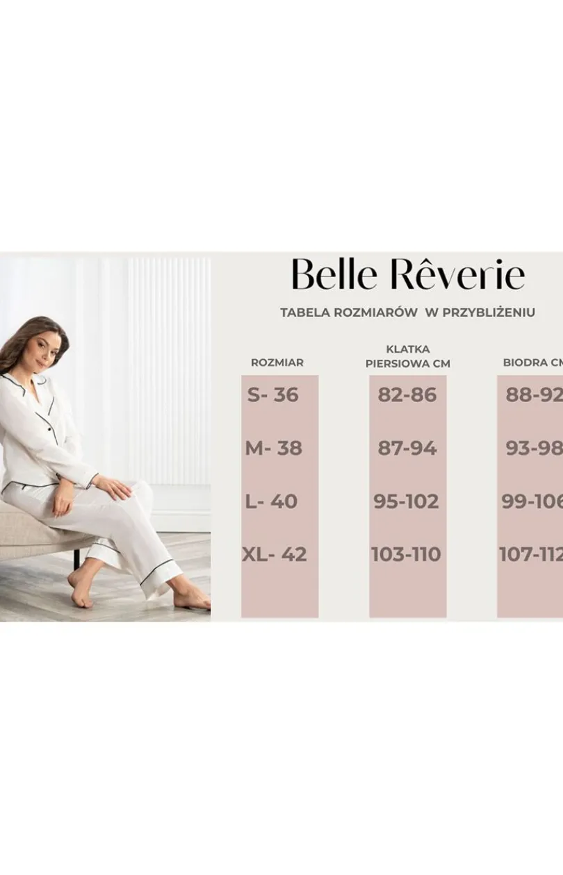 Damskie BELLE REVERIE Ciepłe Piżamy|Piżamy Damskie - Bawełniana piżaa daka K 27 The Everyday