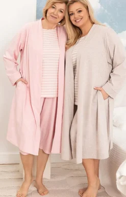 Damskie Regina Ciepłe Piżamy|Piżamy Damskie - Bawełniana piżama damska różowa plus size 4013