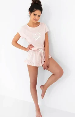 Bawełniana piżama damska Super Girl