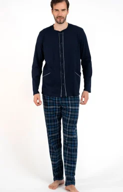 Męskie/Damskie Italian Fashion Piżamy Bawełniane|Piżamy Męskie - Bawełniana piżama męska Jakub