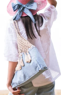 Bawełniana torebka damska Summer denim tr19351-1