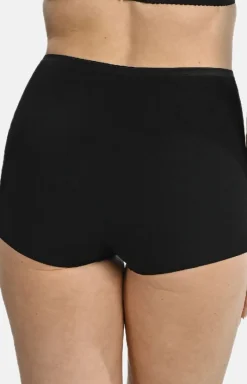 Damskie Teyli Figi, Stringi, Panty|Panty Damskie - Bawełniane bokerki damkie z wyokim tanem czarne 1162