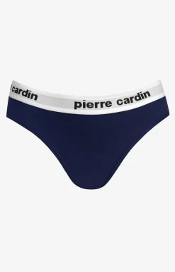 Damskie Pierre Cardin Figi Bawełniane|Figi Damskie - Bawełniane figi damskie ciemnogranatowe Pinoo