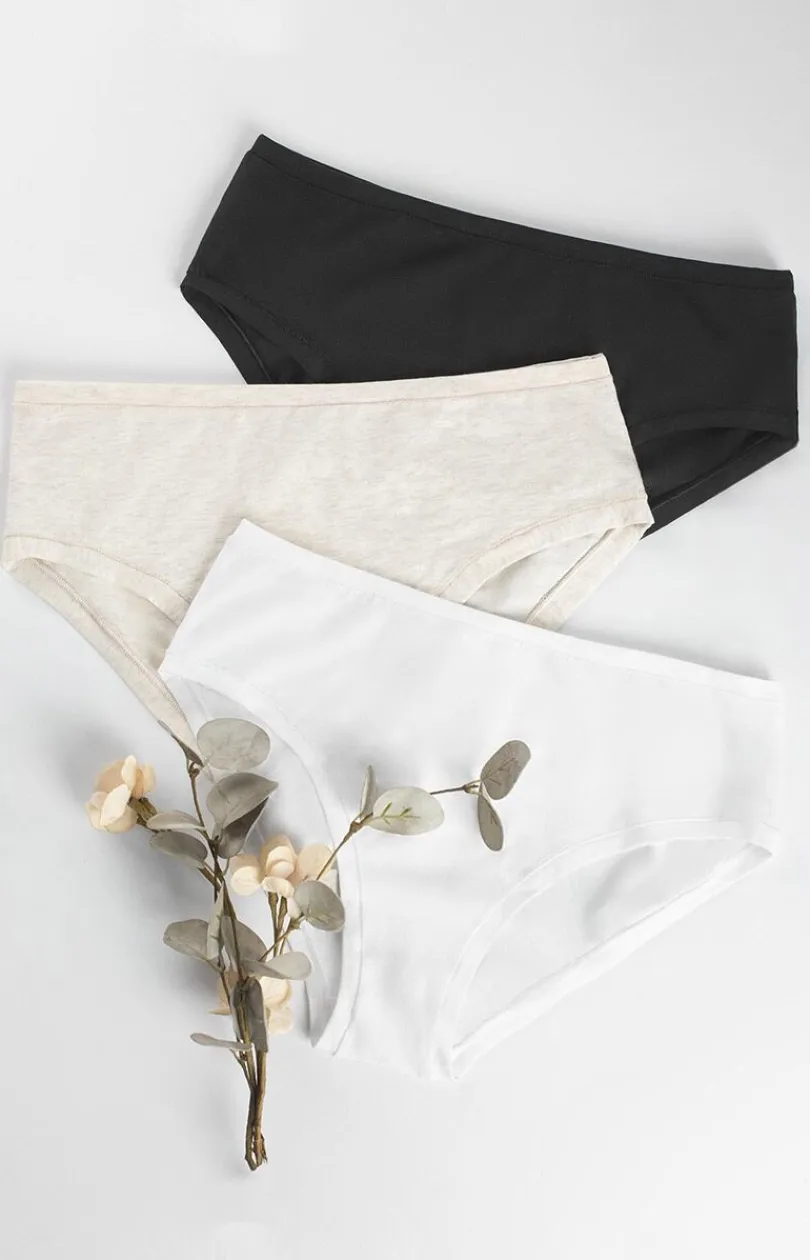Sielei Figi Bawełniane - Bawełniane figi damskie czarne 1449 Natura Cotton