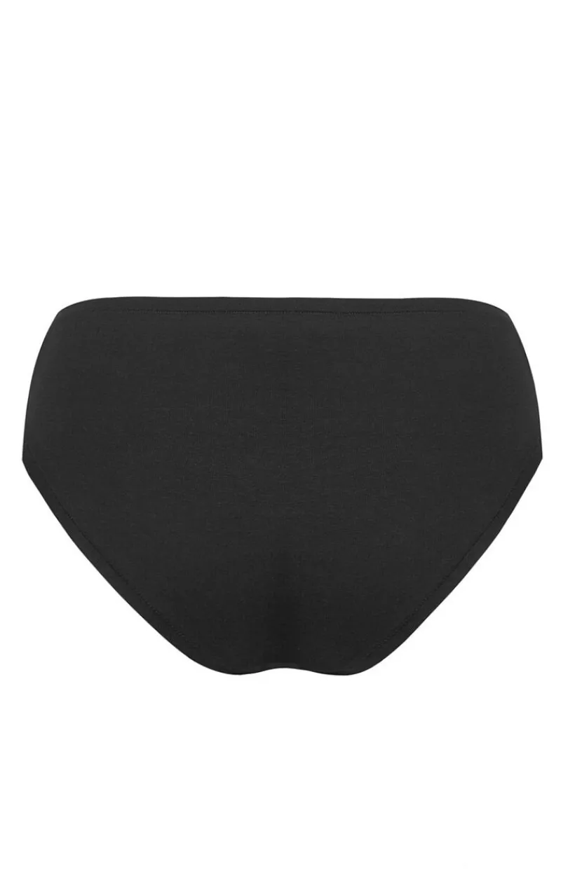 Sielei Figi Bawełniane - Bawełniane figi damskie czarne 1449 Natura Cotton