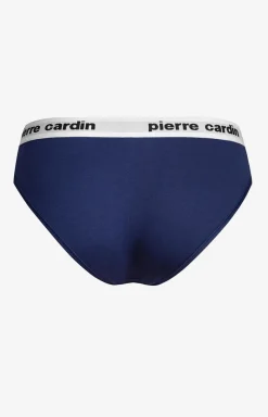 Damskie Pierre Cardin Figi, Stringi, Panty|Figi Bawełniane - Bawełniane figi damskie granatowe Pinoo