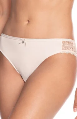 Damskie LAMA Wielopaki Damskie|Figi Bawełniane - Bawełniane figi damskie z koronką 2-pack L-1420MB