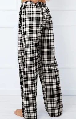 Damskie Italian Fashion Bielizna Homewear|Ciepłe Piżamy - Bawełniane spodnie damskie długie od piżamy Klara