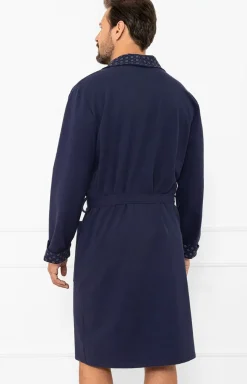 Męskie Italian Fashion Szlafroki Męskie - Bawełniany szafrok ęski Gerard