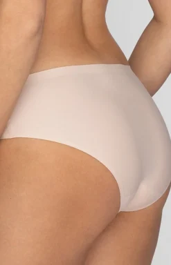 Damskie Mefemi Figi, Stringi, Panty|Figi Bezszwowe - Beżowe figi dakie bezzwowe ivia