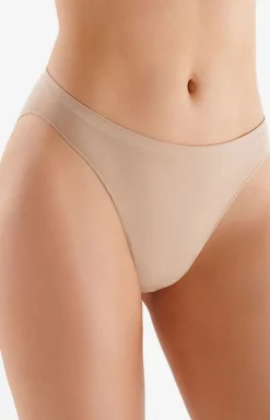 Bezszwowe figi damskie bikini cieliste seamless Hi-leg Briefs S111