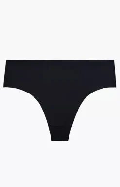 Damskie ATLANTIC Figi Brazylijskie|Figi Bezszwowe - Bezzwowe figi damkie brazyliany czarne L-002