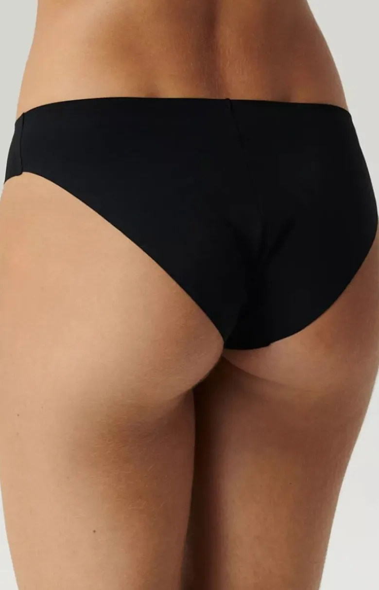 Bezszwowe figi damskie czarne Sport LS-001