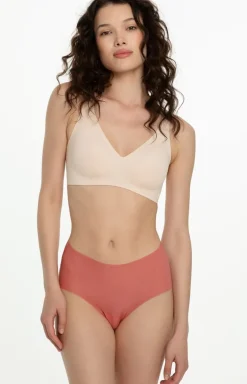 Bezszwowe figi damskie koralowe Mousse Maxi