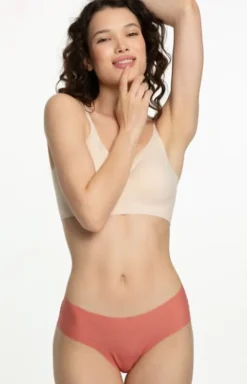 Damskie Julimex Figi Bezszwowe|Figi, Stringi, Panty - Bezszwowe figi damskie koralowe Mousse Classic