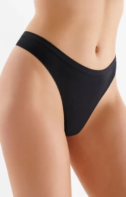 Damskie Gabriella Bielizna Plus Size|Stringi Bezszwowe - Bezzwowe tringi dakie czarne eae tring Brief 112