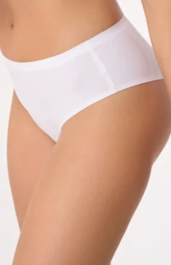 Damskie Babell Majtki Z Wysokim Stanem|Bielizna Plus Size - Białe figi brazyijkie bezzwowe z wyoki tane 2011