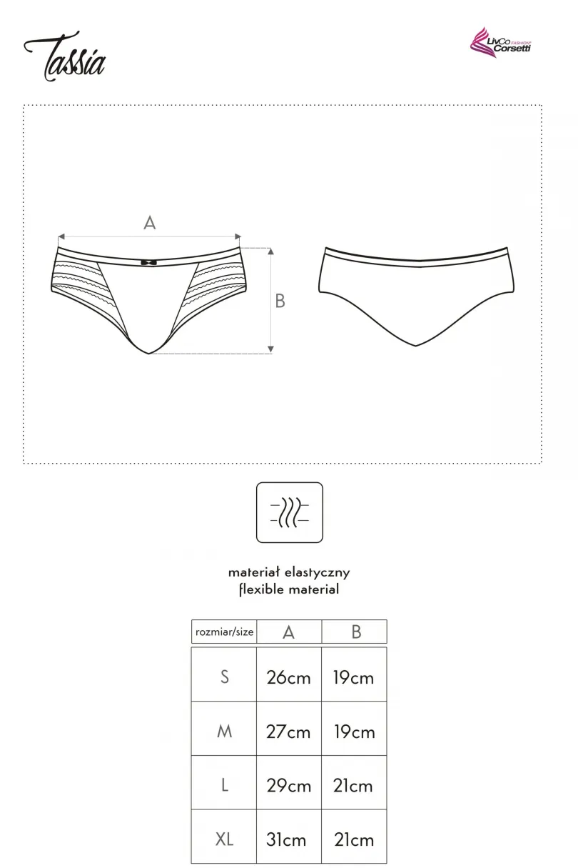 Damskie LivCo Corsetti Fashion Figi Damskie|Panty Damskie - Białe figi damkie Taia LC 6053