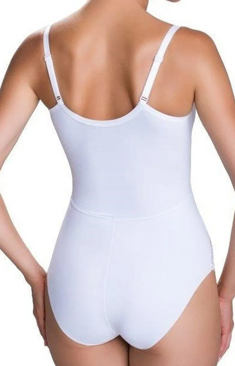 Eldar Body|Bielizna Wyszczuplająca - Białe modelujące body damkie Vanilia
