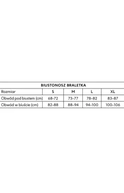 YSABEL MORA Biustonosze Braletka|Biustonosz Bezszwowy - Biutonoz bezfizbinowy 10059