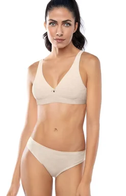Sielei Biustonosze Miękkie|Biustonosze Sportowe - Biustonosz damski miękki bawełniany w sportowym stylu Natural Cotton 1454