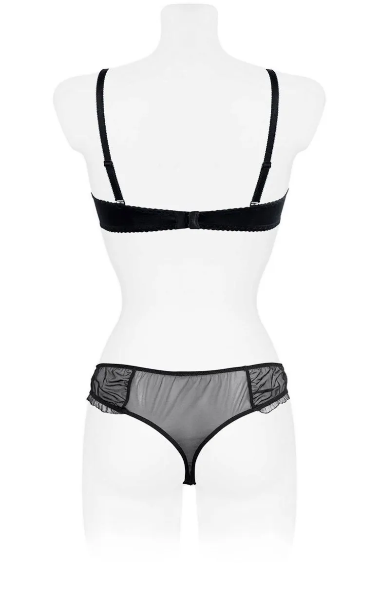 Biustonosz miękki soft balconette czarny B-222 Pamela