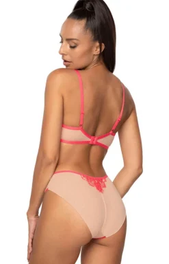 Biustonosz miękki soft beżowo-różowy Frances M-3804/2