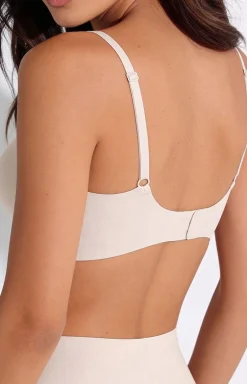 Biustonosz miękki soft bezszwowy ecru Pure 441