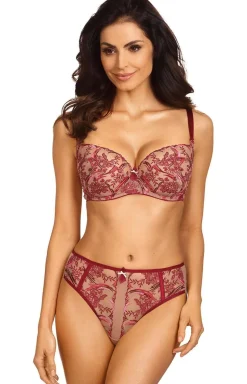 Biustonosz miękki soft bordowy Tresor B104