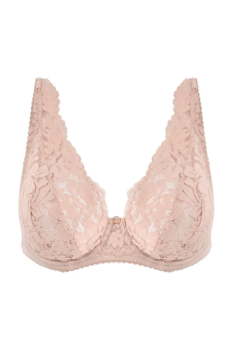 Biustonosz miękki soft bralette pudrowy róż Jasmin 19152